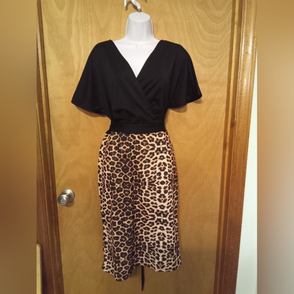 Grace Karin Leopard print Cocktail Dress